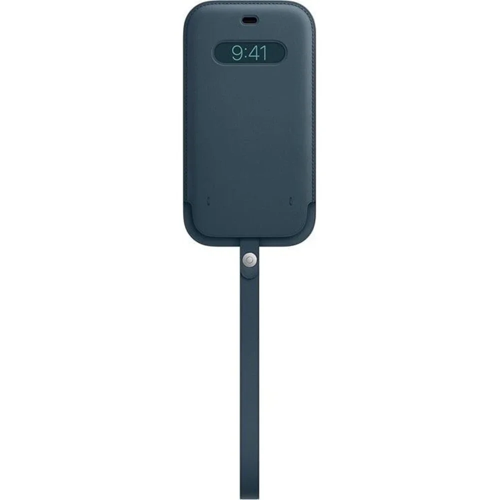 NEW Apple iPhone 12 Pro Max Leather Sleeve with MagSafe in Baltic Blue